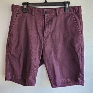 Used Men's Pacsun Burgundy Shorts Size 32